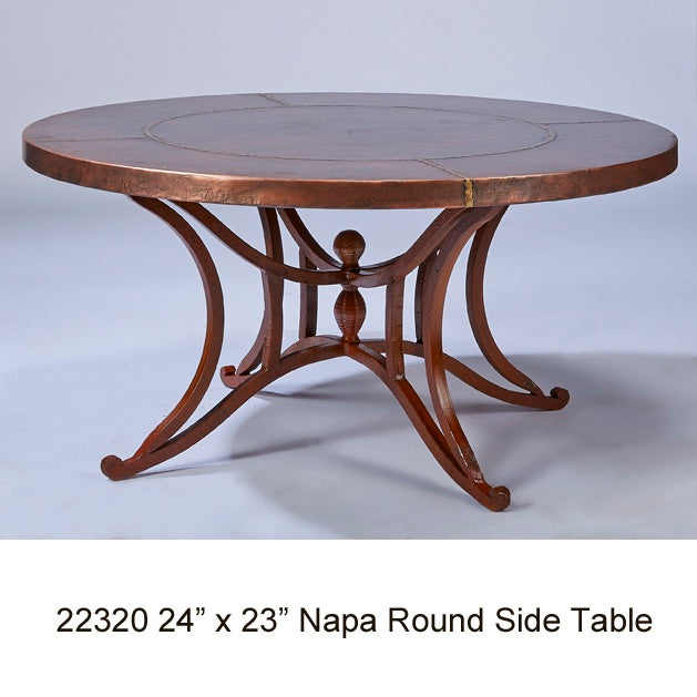 Napa Round Side Table 24