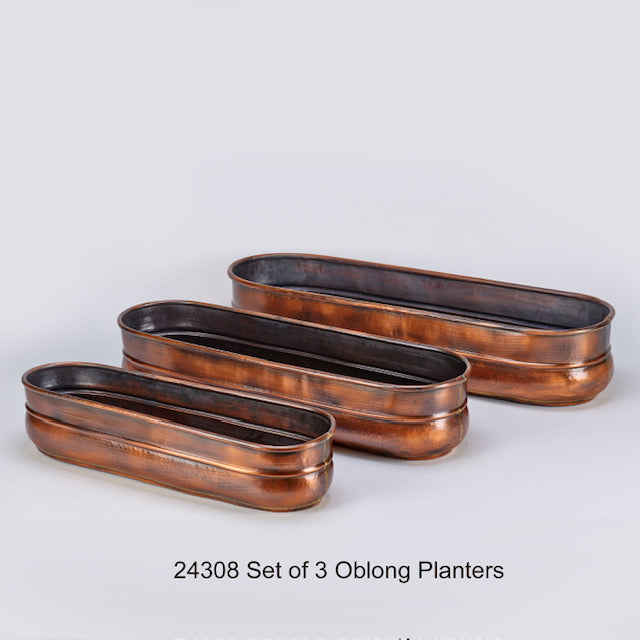 Set of 3 Oblong Planters