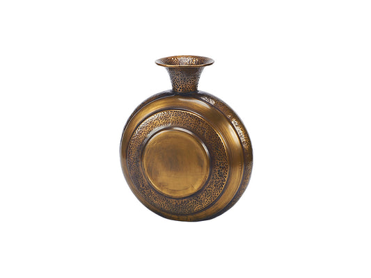 Round Brass Vase