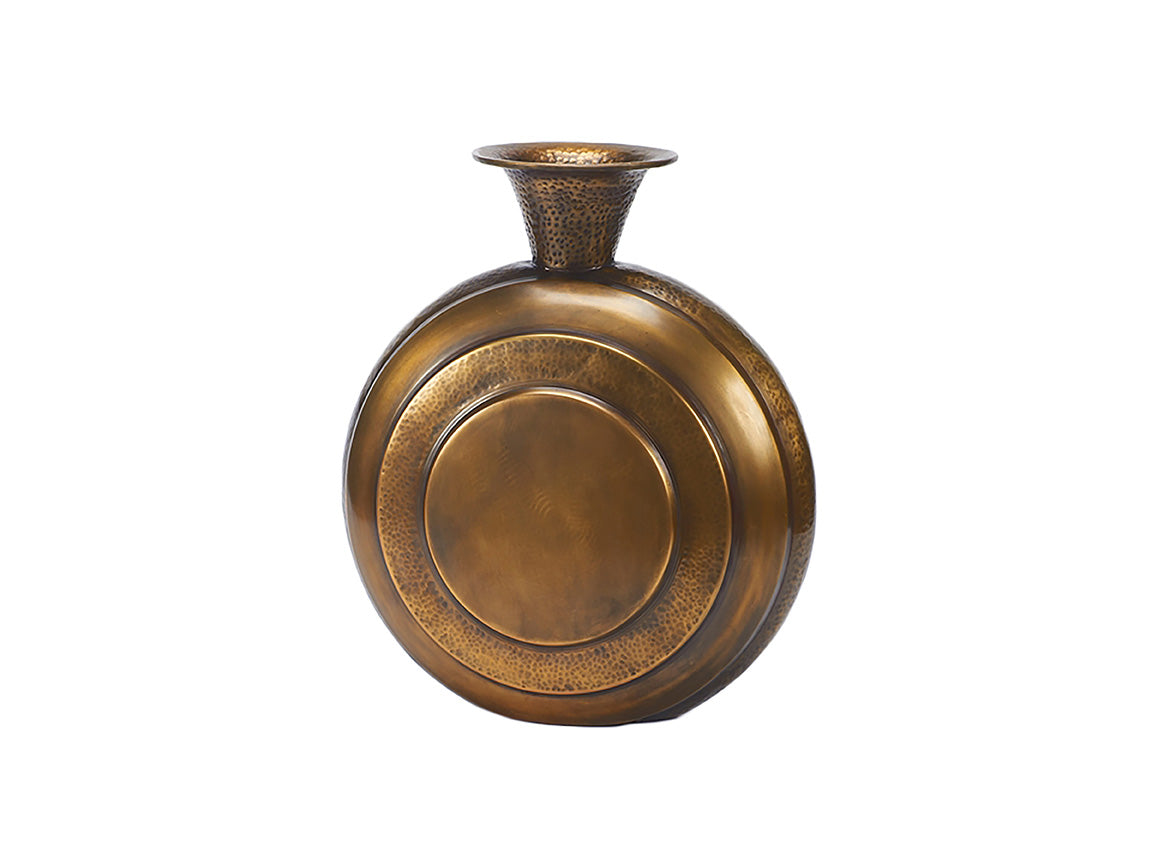 Round Brass Vase