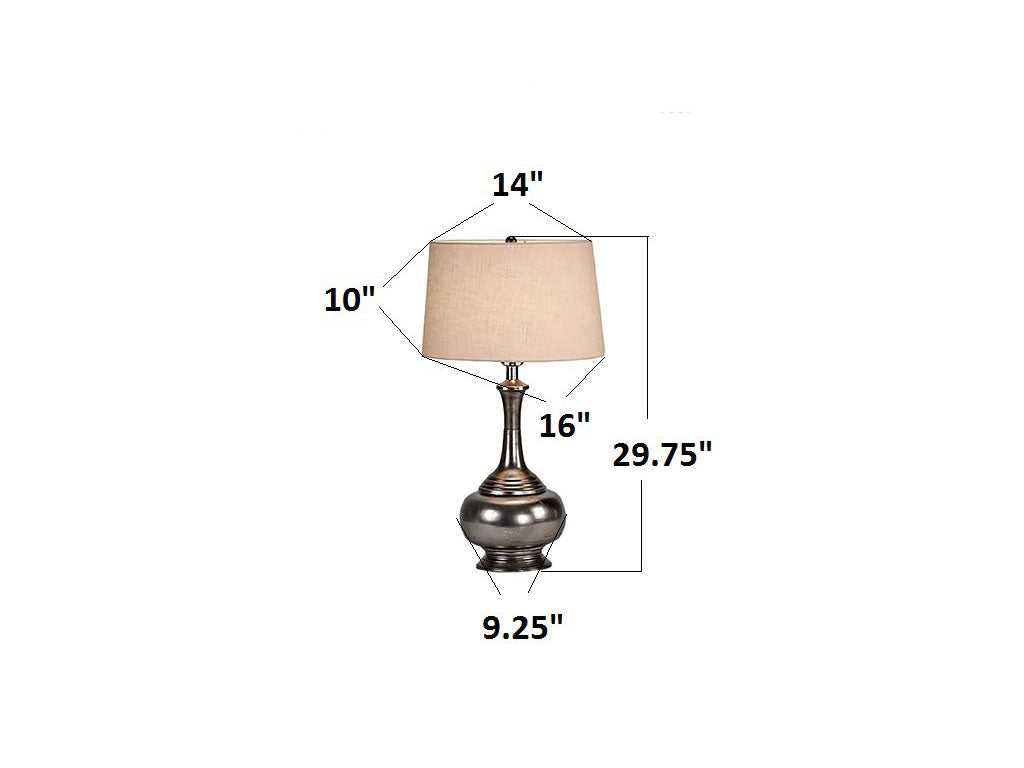 Ginnie Lamp - Silver