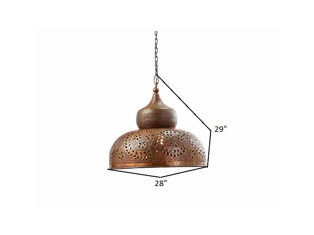 Topkapi Hanging Light - Copper