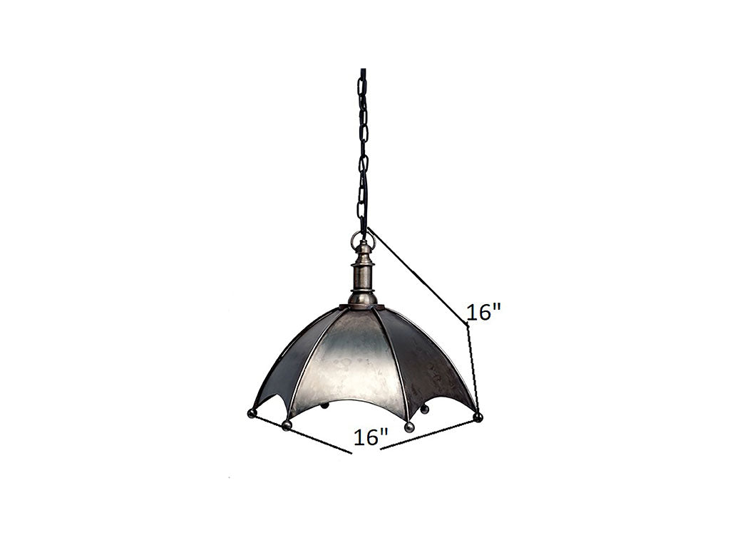 Umbrella Hanging Light - Silver