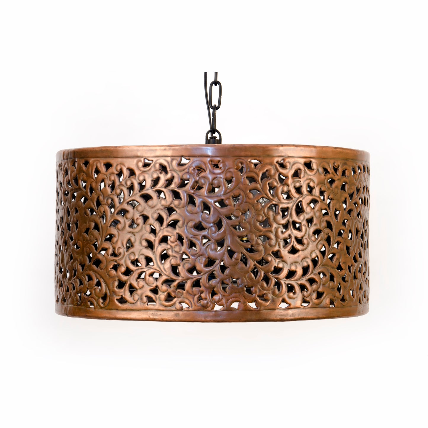 Drum Hanging Light - Copper