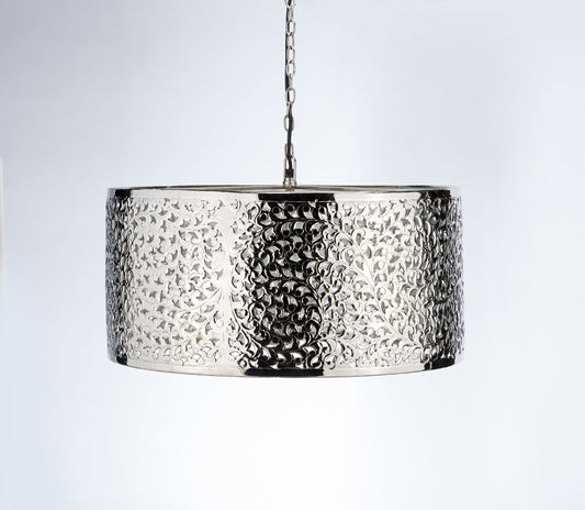 Drum Hanging Light - Silver