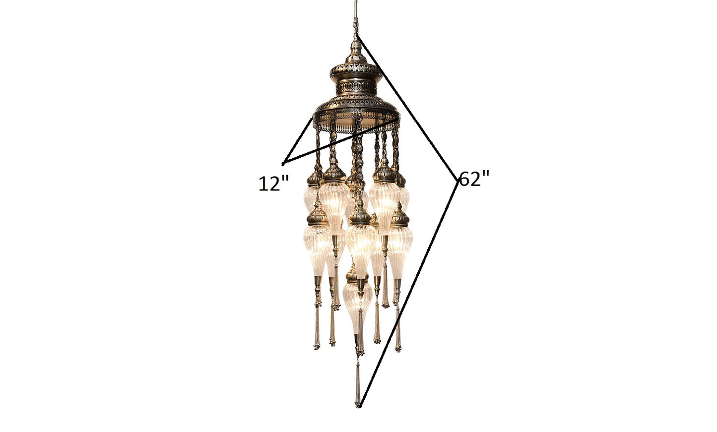 Pasha Chandelier - 11 Arms