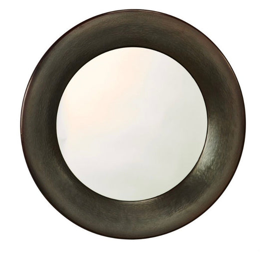 Round Mirror Black Copper