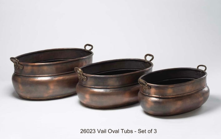 Vail Oval Tubs - Set of 3